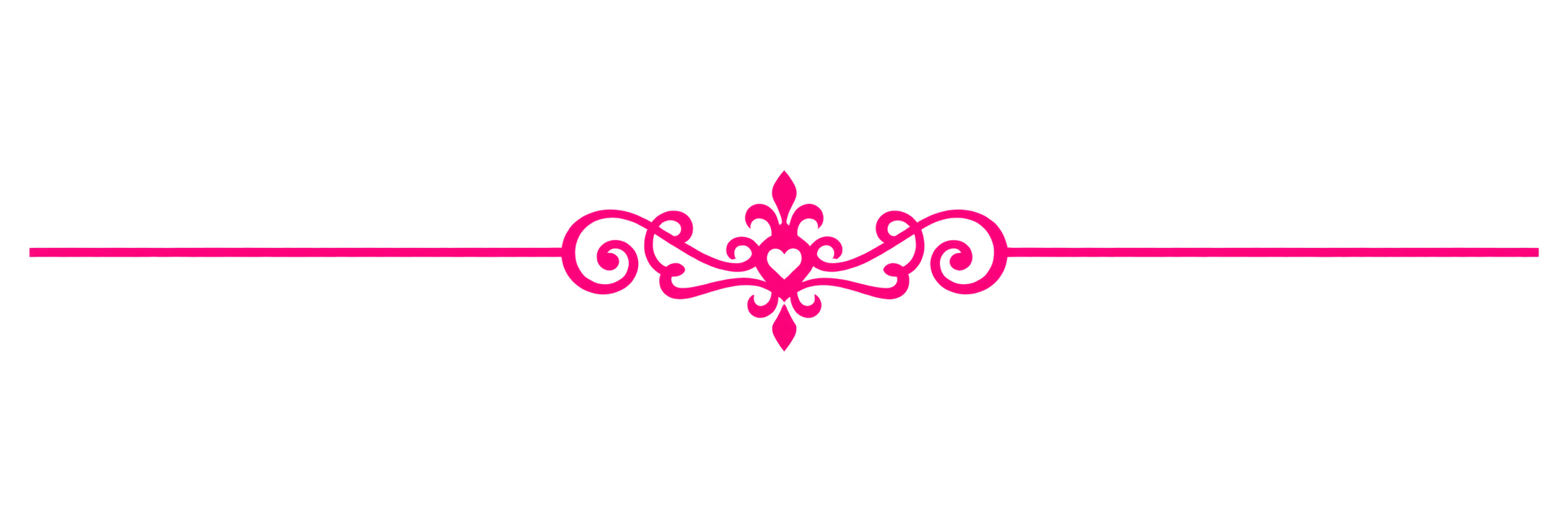 Pink ornamental divider