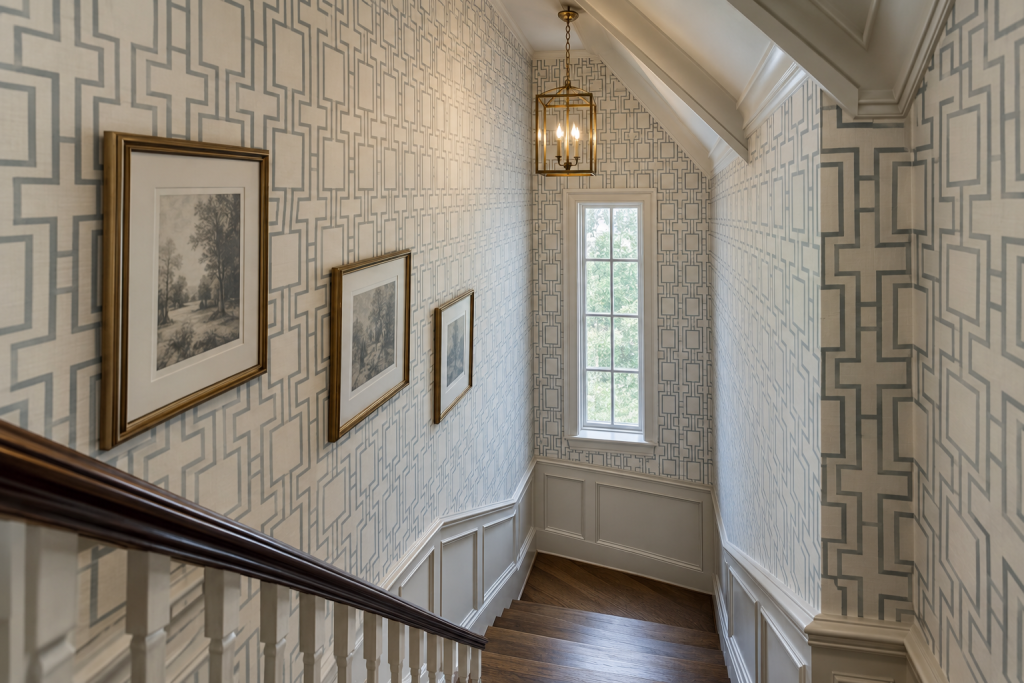 Challenging Spaces wallpaper design inspiration for a Houston home